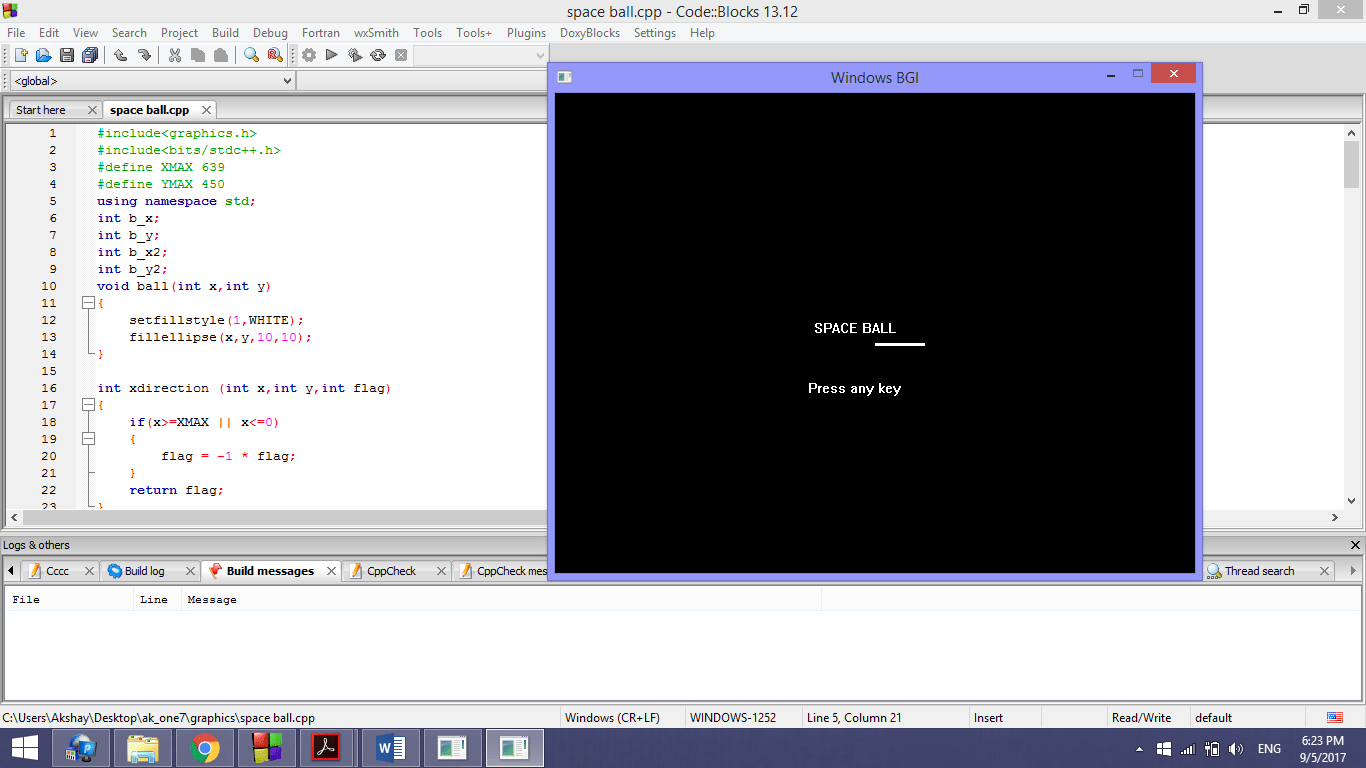 GitHub ak17/SpaceBall Space Ball Game Using graphics.h library in cpp